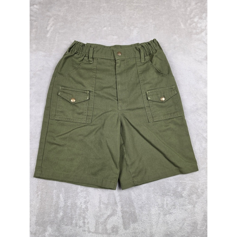 Boy Scouts of America Shorts Kids Size 14 Green Cargo Official Uniform Vintage